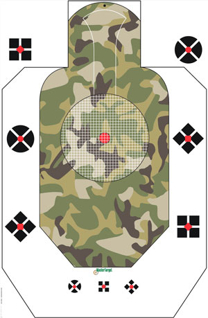 Camouflage Tactical Waterproof & Tear-Resistant Long Lasting Target by Master Targets