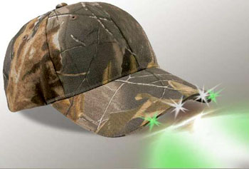 Panther Vision 4 LED Realtree All Purpose Gray Camo Cap Light
