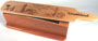 Golden Deluxe Mahogany Custom Box Call with Laser-Engraved Poplar Lid "Good Gobbling 2001" by Southland Games Calls for Turkey Hunters and Collectors