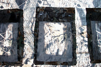 Oak Hollow Outdoors Multiple Use Ground Blind Windows (inside view)-M.O. Camo