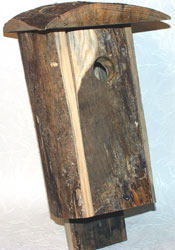Rustic Bird Houses- Bluebird House Closed
