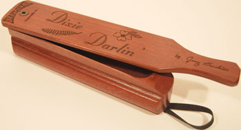 Dixie Darlin' Purpleheart Custom Box Turkey Call by Heart of Dixie for Turkey Hunters and Collectors