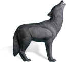 Rinehart Gray Howling Wolf Target