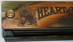 Heart of Dixie 100% Camo Custom Box Turkey Call CLOSE-UP by Heart of Dixie for Turkey Hunters and Collectors
