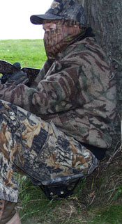 5" off the ground with a Niff-T-Seat while turkey hunting