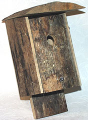 Rustic Bird Houses- Wren Nest Box Closed